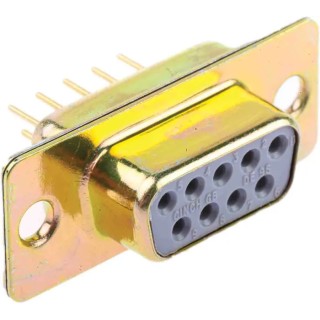 RS PRO 9 Way Straight Through Hole D-Sub Connector Female 472-764