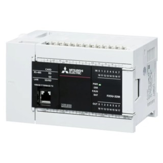 RS PRO MELSEC iQ-F Series PLC CPU, 16-Input Analogue Input, 16 Outputs Analogue Output FX5U