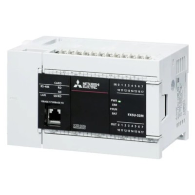 RS PRO MELSEC iQ-F Series PLC CPU, 16-Input Analogue Input, 16 Outputs Analogue Output FX5U