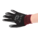 Ansell HyFlex 11-601 Black Nylon Work Gloves Size 7 Polyurethane Coating 11601070