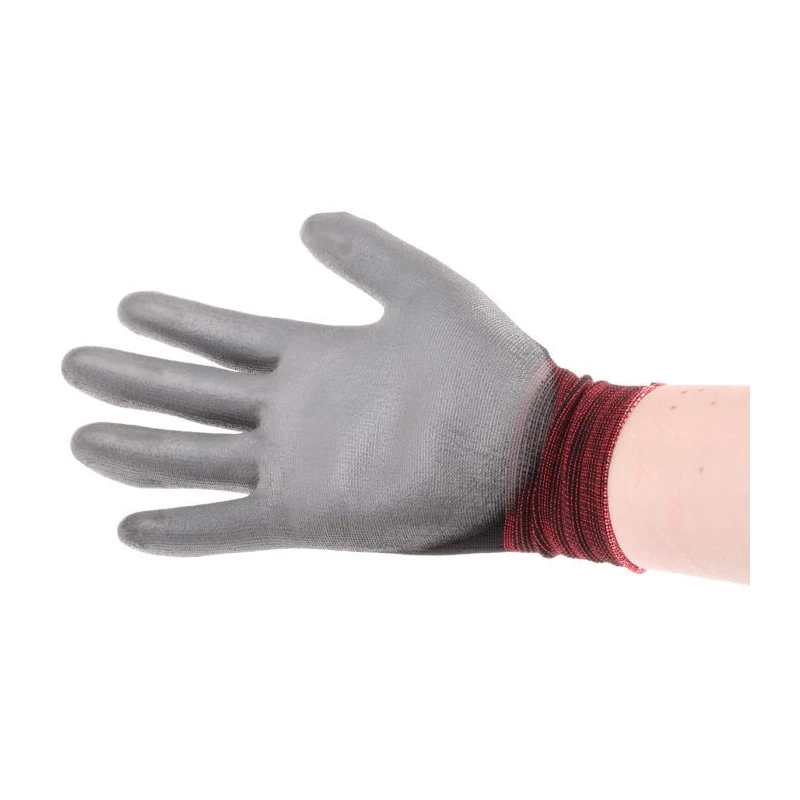 Ansell HyFlex 11-601 Black Nylon Work Gloves Size 7 Polyurethane Coating 11601070