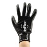 Ansell HyFlex Black Nylon Work Gloves Size 9 Polyurethane Coating Safety General Purpose 4 Gloves 11601090