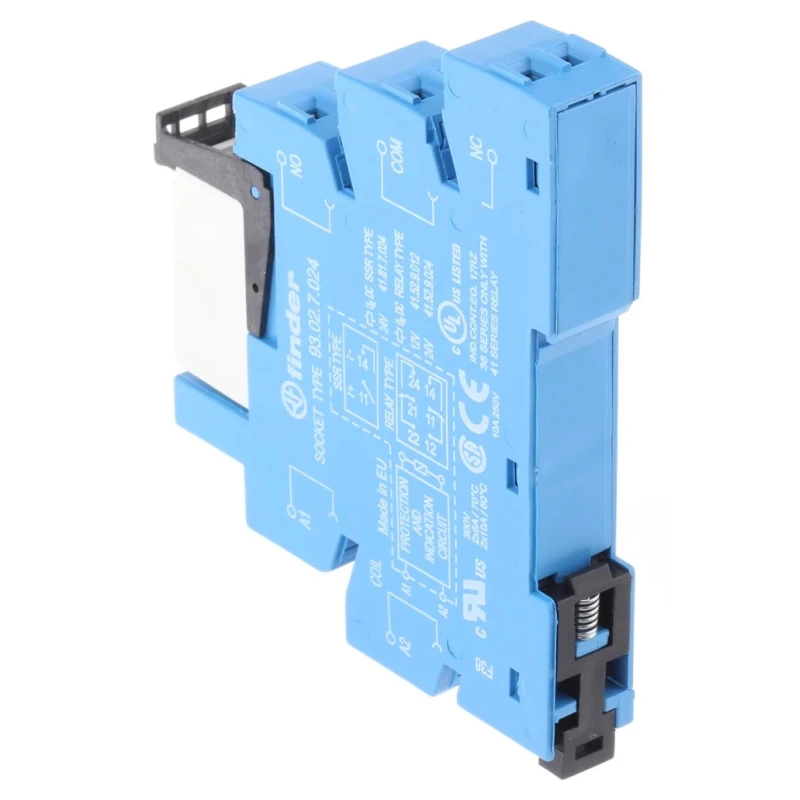 Finder 38 Series Electromechanical Interface Relay DIN Rail Mount 12V DC Coil 8A DPDT 38.52.7.012.0050