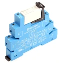 Finder 38 Series Interface Relay, DIN Rail Mount, 24V AC/DC Coil, DPDT Contact Configuration, 8A Current 38.52.0.024.0060