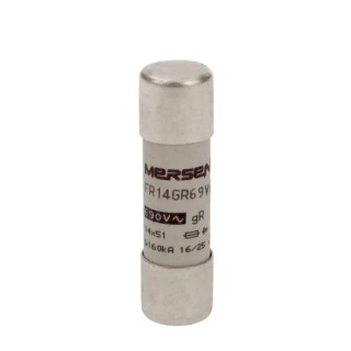 Mersen 10A Super Fast Acting Ceramic Cartridge Fuse 14 x 51 mm, 700V AC C1017200 / FR14GR69V10