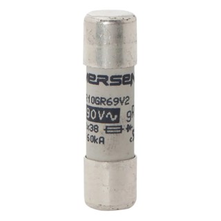 Mersen Super Fast Acting 2A Ceramic Cartridge Fuse 10 x 38 mm 700V AC Protistor Q1014567 / FR10GR69V2