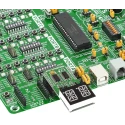 MikroElektronika Display Board AlphaNum G Click 2 14 Segment Display Add On Board With TLC5926 x 2 MIKROE-1851