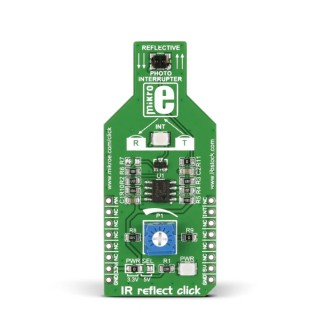 MikroElektronika IR Reflect Click Proximity Sensor MikroBus Click Board for GP2S700HCP MIKROE-1882
