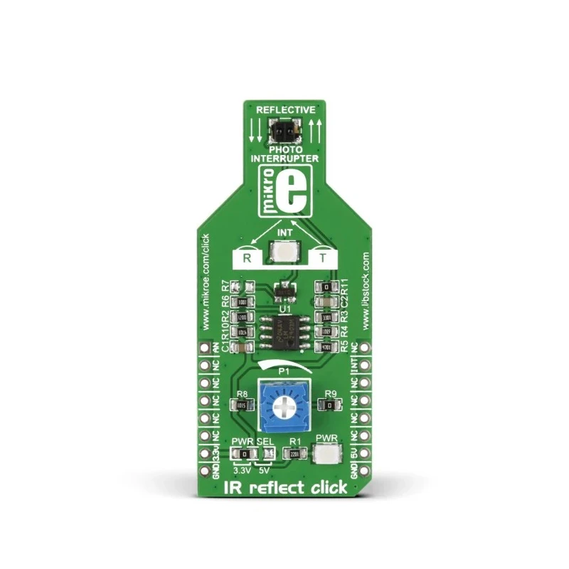 MikroElektronika IR Reflect Click Proximity Sensor MikroBus Click Board for GP2S700HCP MIKROE-1882