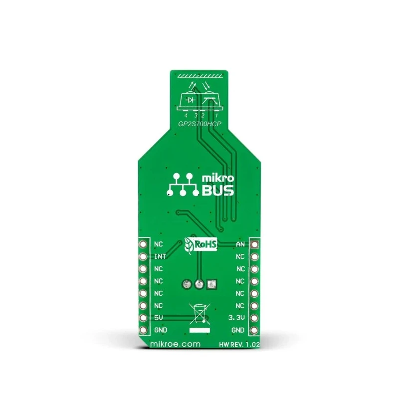 MikroElektronika IR Reflect Click Proximity Sensor MikroBus Click Board for GP2S700HCP MIKROE-1882
