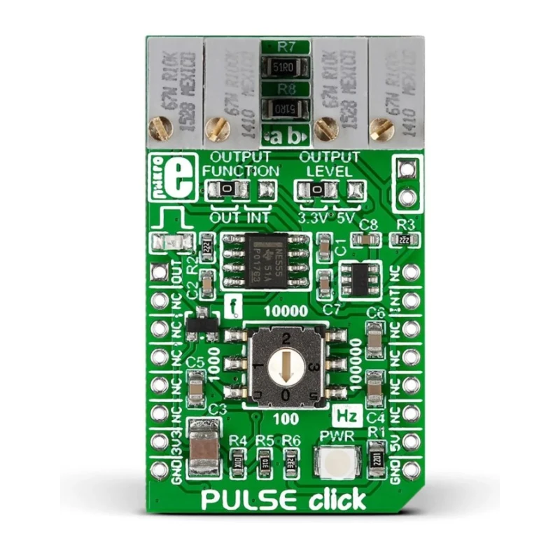 MikroElektronika Pulse Generator MikroBus Click Board for NE555 mikroBUS Socket MIKROE-2032