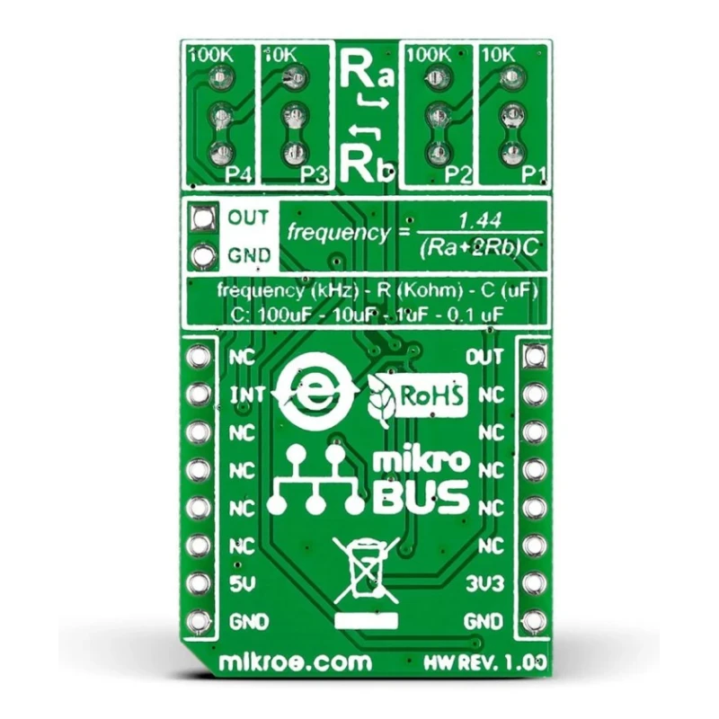 MikroElektronika Pulse Generator MikroBus Click Board for NE555 mikroBUS Socket MIKROE-2032