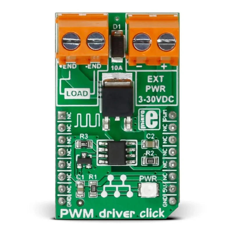 MikroElektronika Power Management Development Kit PWM Driver Click Motor Controller MIKROE-2272