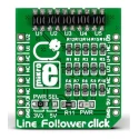 MikroElektronika Line Follower Click MikroBus Click Board with 5x QRE1113 Reflective Sensors MIKROE-1999