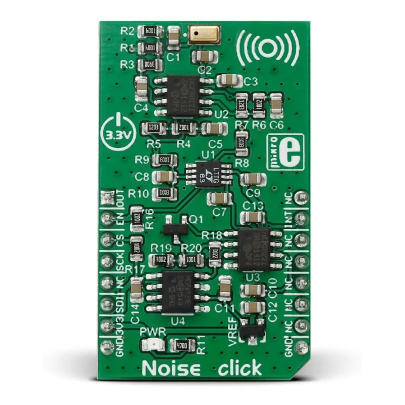 MikroElektronika Noise Click Microphone Sensor MikroBus Click Board for MCP4921 MIKROE-2371