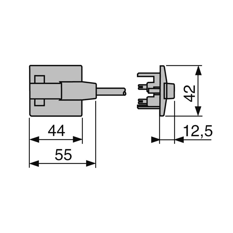Schneider Electric Canalis Busbar Tap-Off Unit Without Protection 10A 230, 240V KBC10DCS101