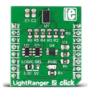 MikroElektronika LightRanger 2 Click Gesture Sensor MikroBus Click Board MIKROE-2509
