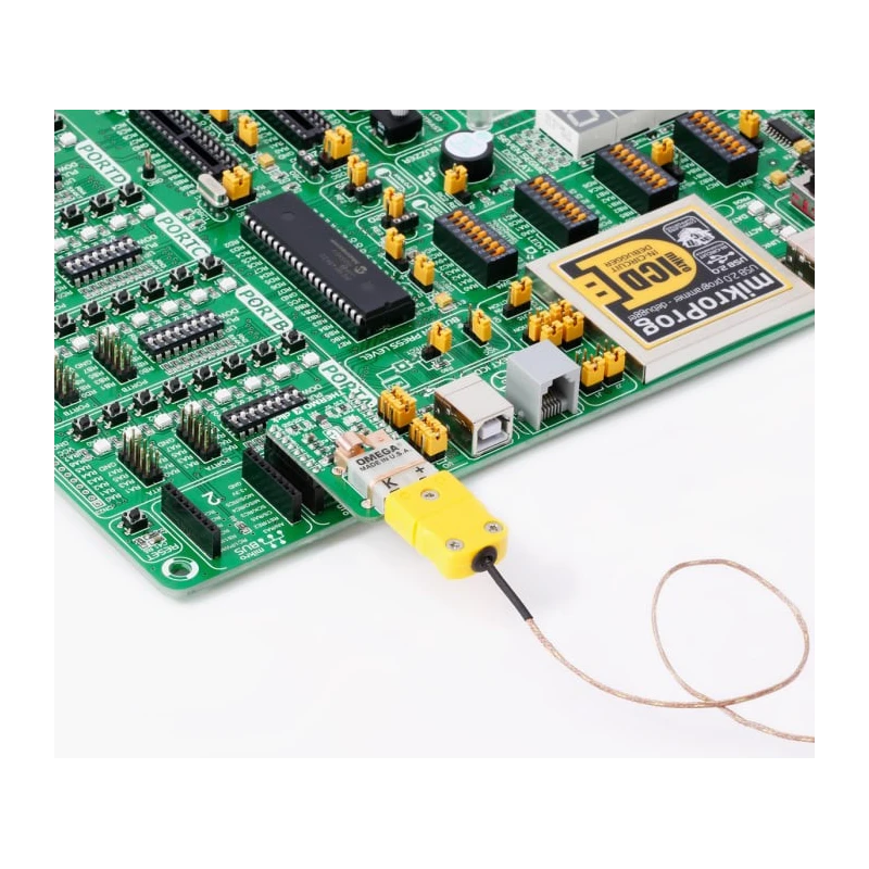 MikroElektronika Temperature Sensor Sensor Development Tool MCP9600 MikroBus Click Board MIKROE-2501
