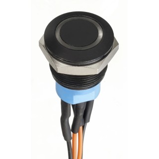 APEM AV Series Push Button Switch Momentary Panel Mount DPDT 19.2 mm Cutout IP67 30V dc AV9002F1020270K
