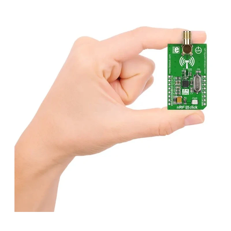 MikroElektronika Communication and Wireless Development Tool nRF S Click nRF24L01P RF Transceiver MikroBus Click MIKROE-1836