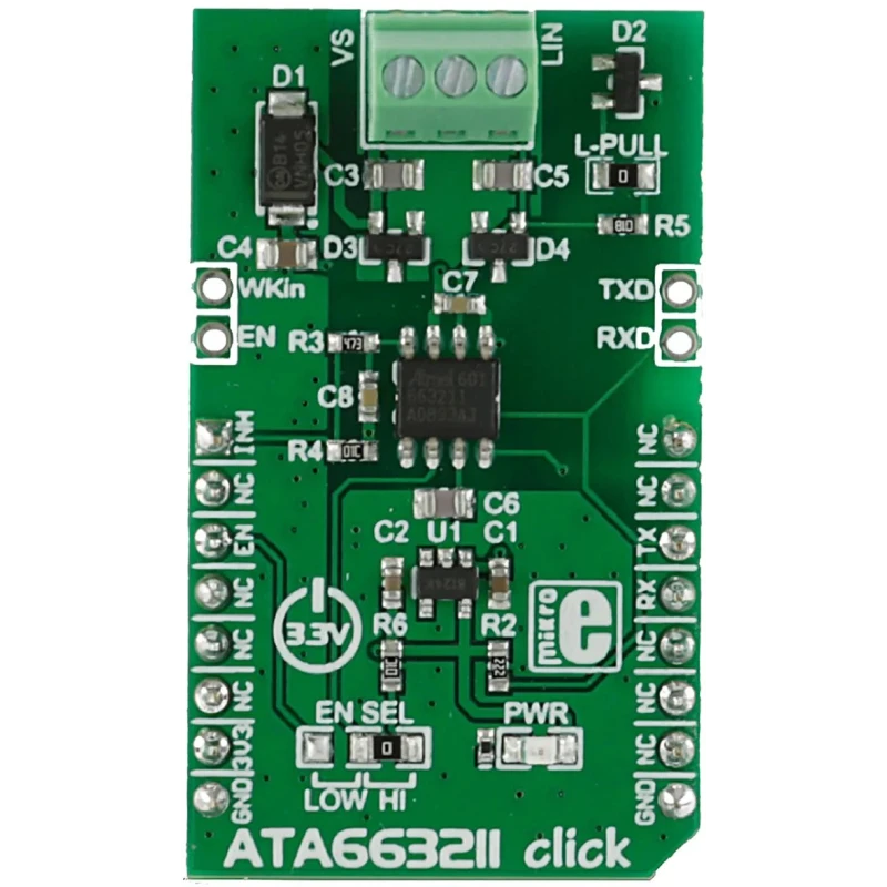MikroElektronika Communication & Wireless Development Kit UART GPIO Interface ATA663211 Click MIKROE-2335
