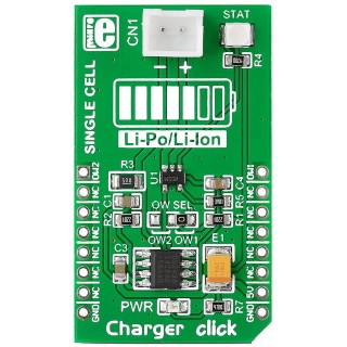 MikroElektronika Power Management Development Kit Battery Charger for Lithium-ion & Lithium-Polymer Batteries MIKROE-2033