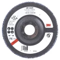 3M 566A Zirconia Aluminium Flap Disc 125 mm Medium Grade P60 Grit Quick Change 3M556D B61793