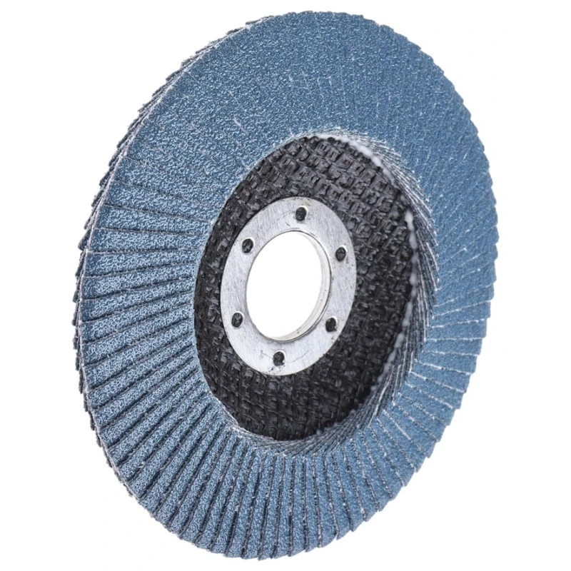 3M 566A Zirconia Aluminium Flap Disc 115 mm Medium Grade P80 Grit Quick Change 13000rpm 3M556D B61786