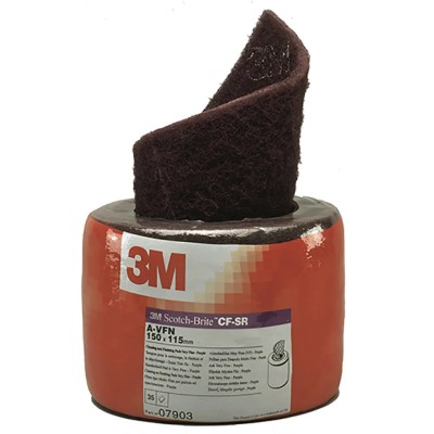 3M Ultra-Thin Purple Non-Woven Abrasive Hand Pad 155mm x 150mm AVFN Grade CF-SR 07903