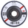 3M 566A Zirconia Aluminium Flap Disc, 115 mm Diameter, Medium Grade, P80 Grit, Maximum 13000 rpm 3M556D B61790