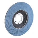 3M 566A Zirconia Aluminium Flap Disc, 115 mm Diameter, Medium Grade, P80 Grit, Maximum 13000 rpm 3M556D B61790