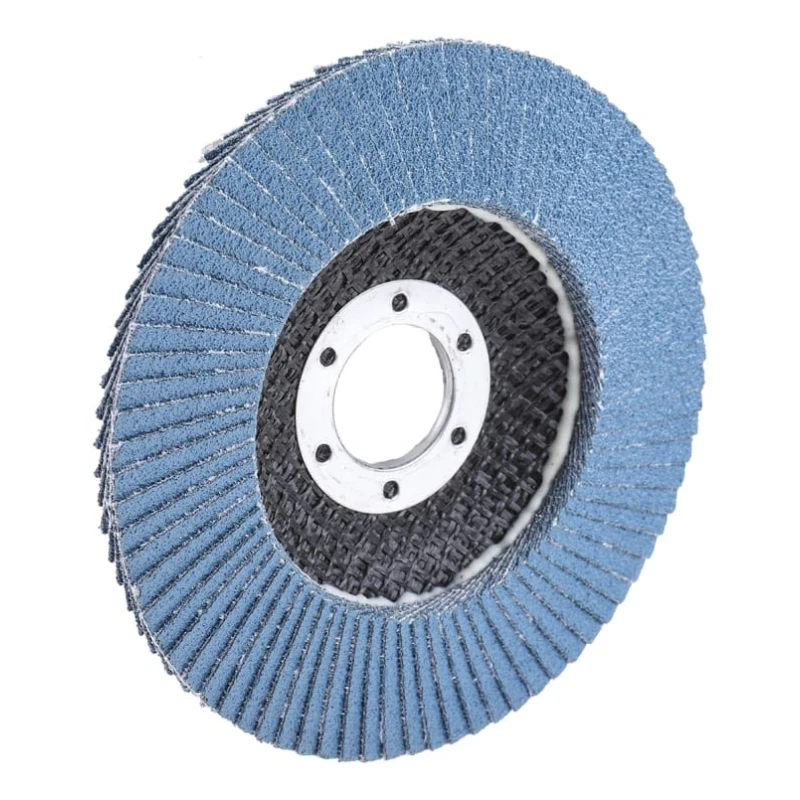 3M 566A Zirconia Aluminium Flap Disc, 115 mm Diameter, Medium Grade, P80 Grit, Maximum 13000 rpm 3M556D B61790