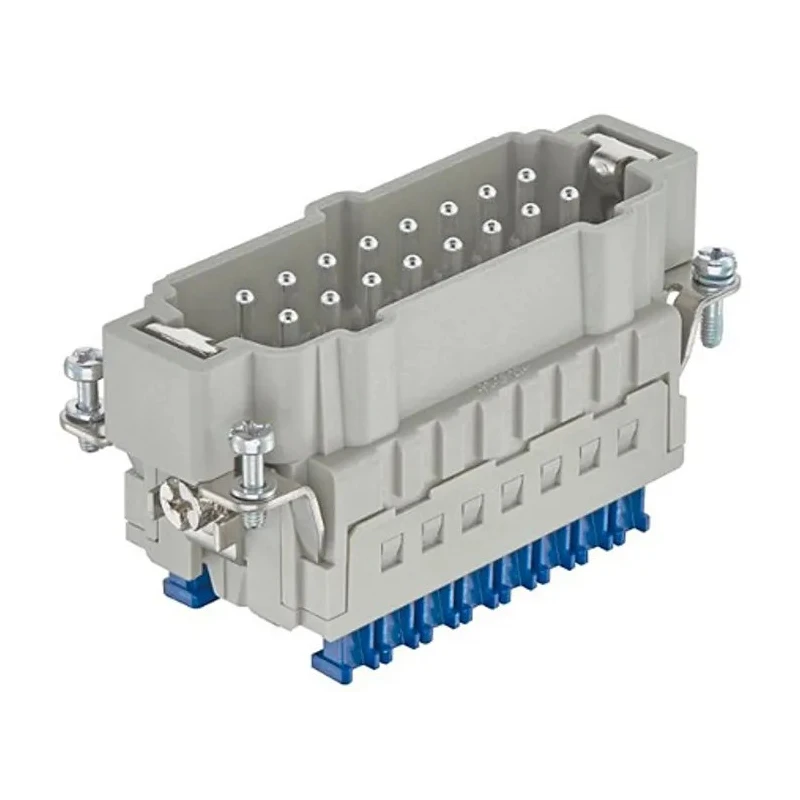 Harting Power Connector Insert, 16A Current Rating, Han ES Press Series Male, 32 Contacts, 500V, Panel Mount 09330162688