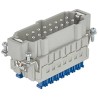 Harting Power Connector Insert, 16A Current Rating, Han ES Press Series Male, 32 Contacts, 500V, Panel Mount 09330162688