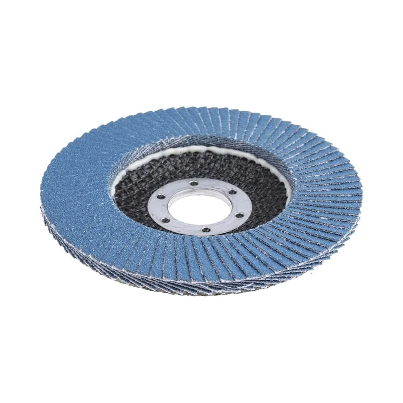 3M 566A Zirconia Aluminium Flap Disc, 115 mm Diameter, Medium Grade, P80 Grit, Maximum 13000 rpm 3M556D B61790