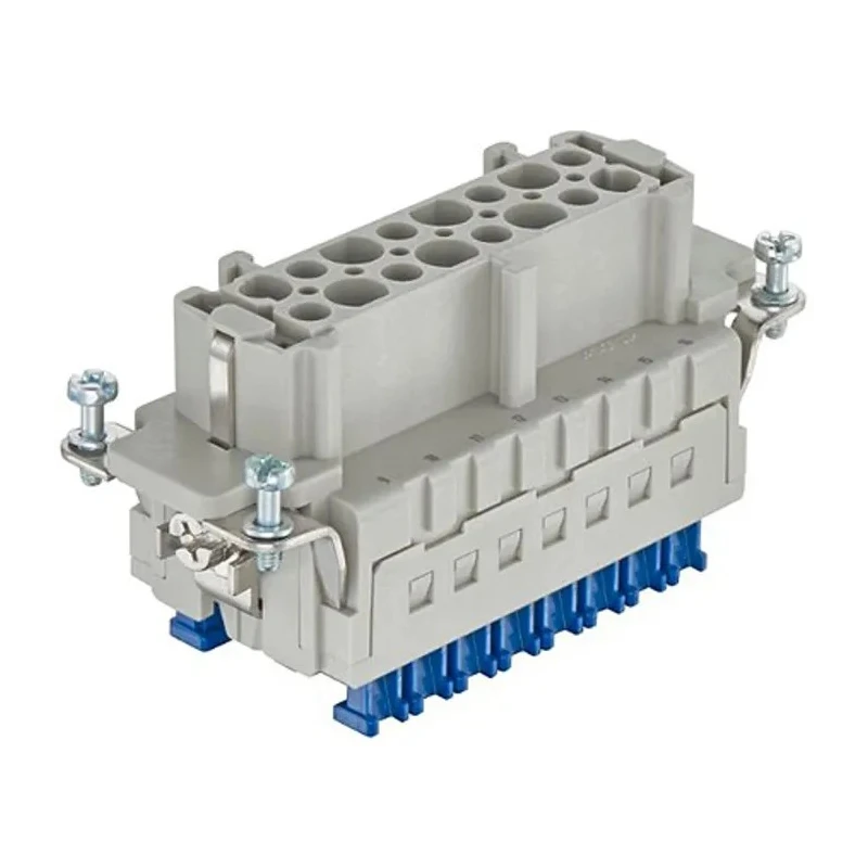 Harting Heavy Duty Power Connector Insert 16A 500V Panel Mount Female 32 Contacts Han ES Press 09330162788