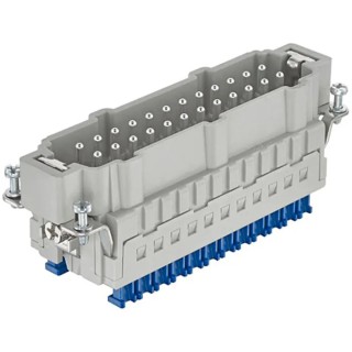Harting Power Connector Insert 16A Han ES Press Series Male Panel Mount 48 Contacts 09330242688