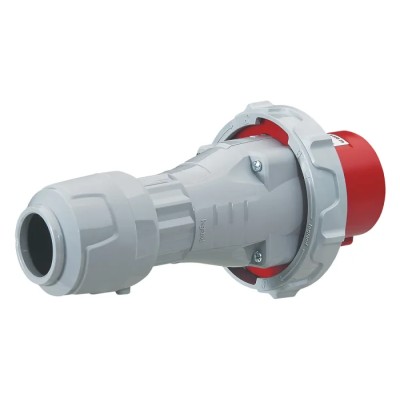 Legrand Red Cable Mount 3P+N+PE Straight Industrial Power Connector 63A 415V IP67 IP67