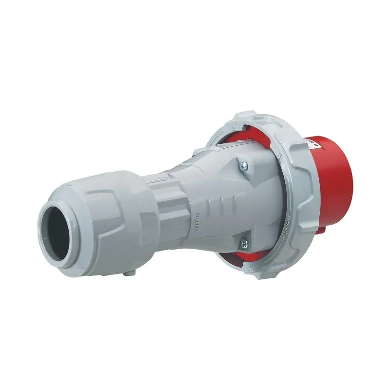 Legrand Red Cable Mount 3P+N+PE Straight Industrial Power Connector 63A 415V IP67 IP67