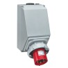 Legrand Industrial Power Connector, Rated at 63A, 415V, IP67 Red, Wall Mount, Polyamide 6, Screw Terminal, Model IP67 MPN