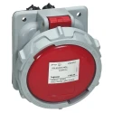 Legrand Rated At 63A 415V IP67 Red Panel Mount Industrial Power Connector P17 Tempra Pro 