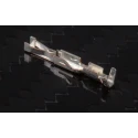 TE Connectivity AMPMODU Series Female Crimp Terminal, 3A Current, 28 AWG Min, 24 AWG Max, Tin Plating, Phosphor Bronze HE14