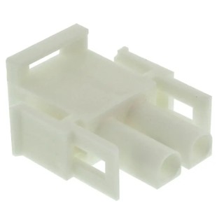 TE Connectivity Universal MATE-N-LOK Male Connector Housing Nylon, 6.35 mm Pitch, 2 Way, 1 Row Straight 350777-4