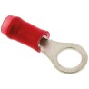 TE Connectivity PIDG Insulated Ring Terminal M5 Stud Size 22 AWG 16 AWG Wire Size Red 130008