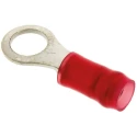 TE Connectivity PIDG Insulated Ring Terminal M5 Stud Size 22 AWG 16 AWG Wire Size Red 130008