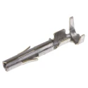 TE Connectivity Universal MATE-N-LOK Series Female Crimp Terminal, 19A Current, 0.5mm² to 2mm² Wire Size, Brass Tin 350537-1