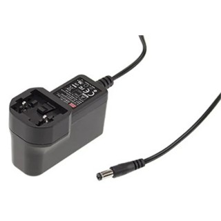 MEAN WELL AC/DC Adapter UK, Australia, US, EU 264V AC Output 660 mA 18V DC GEM12I18-P1J