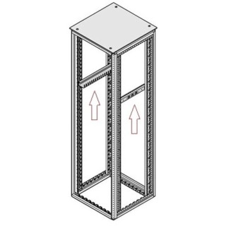 nVent SCHROFF Slide Rail Rack Rail 800 mm Depth 1U Rack Unit Steel 25kg Max Load 23130097