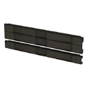 nVent SCHROFF Black Plastic Front Panel Rack Unit 1U 16693