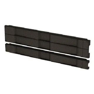 nVent SCHROFF Black Plastic Front Panel Rack Unit 1U 16693